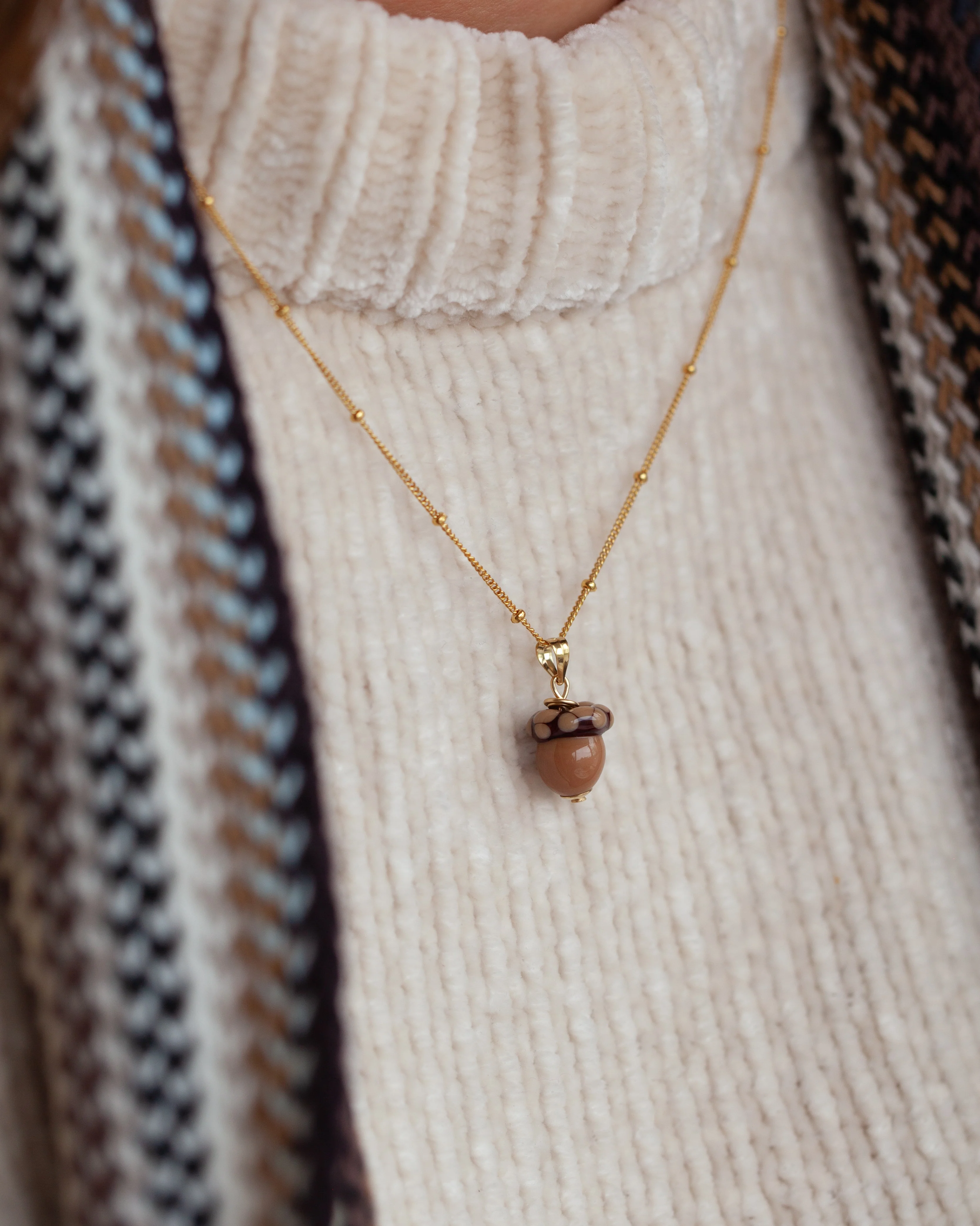 Acorn Charm Necklace