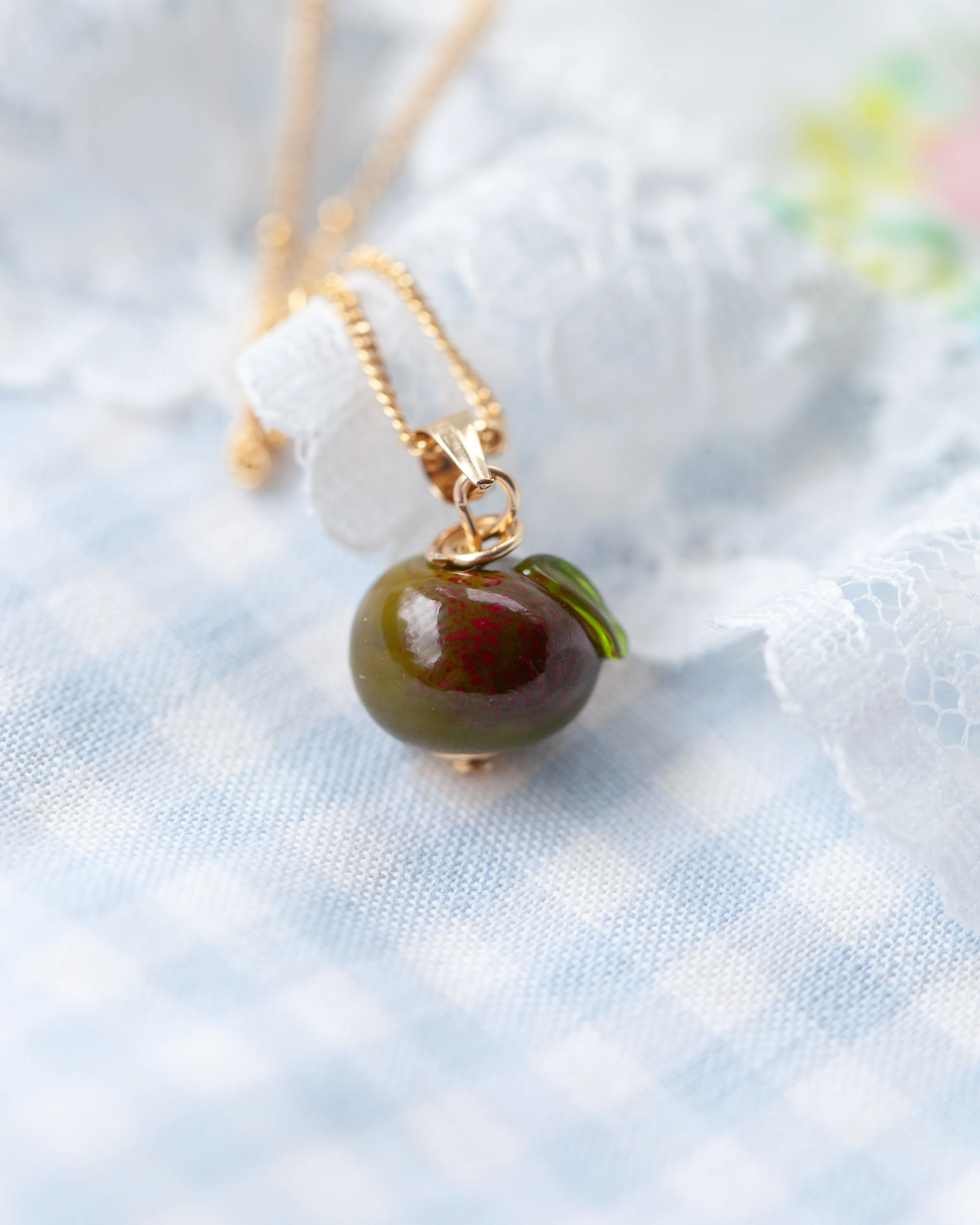 Apple Charm Necklace - Image 2