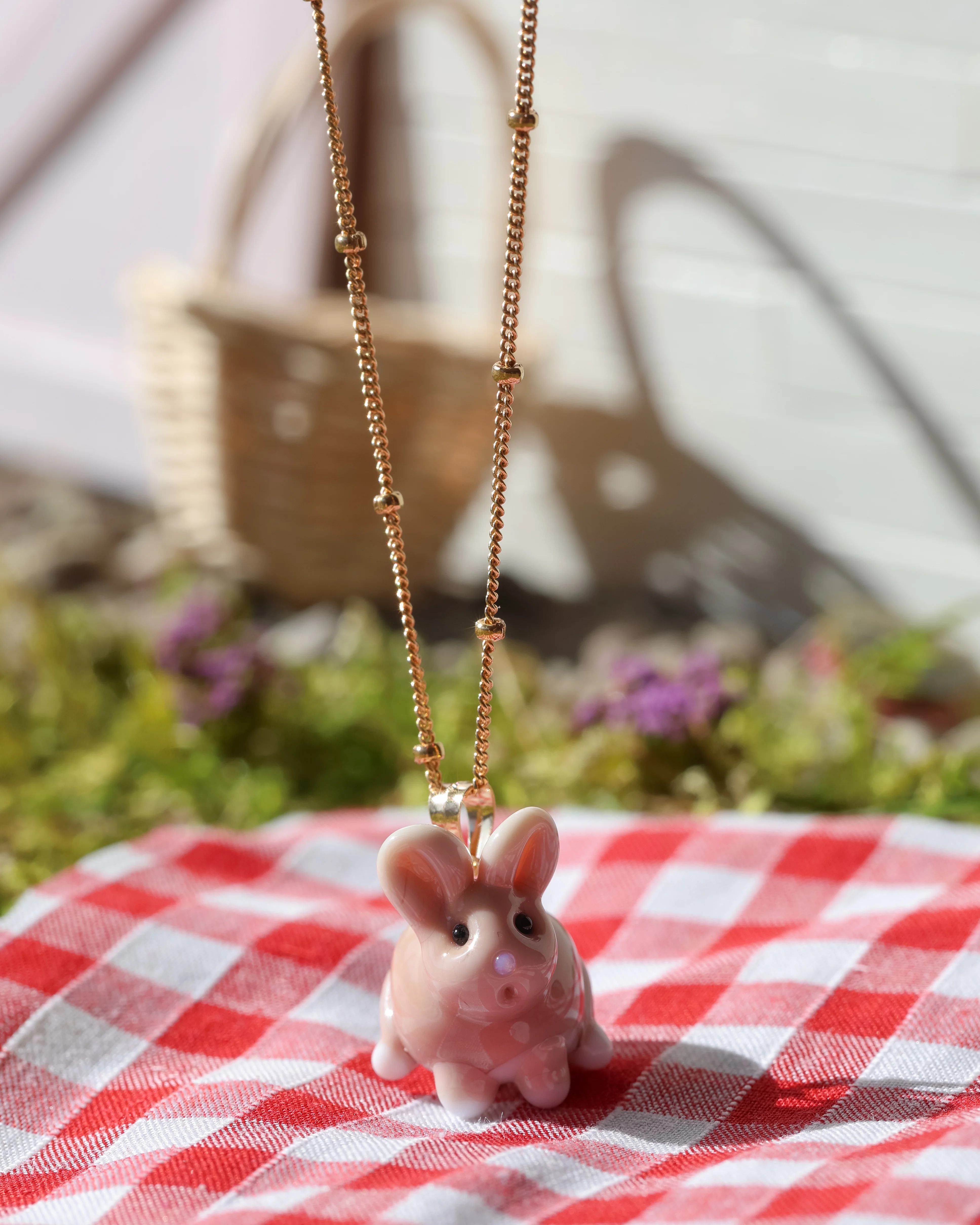 Garden Bunny Charm Necklace - Image 4