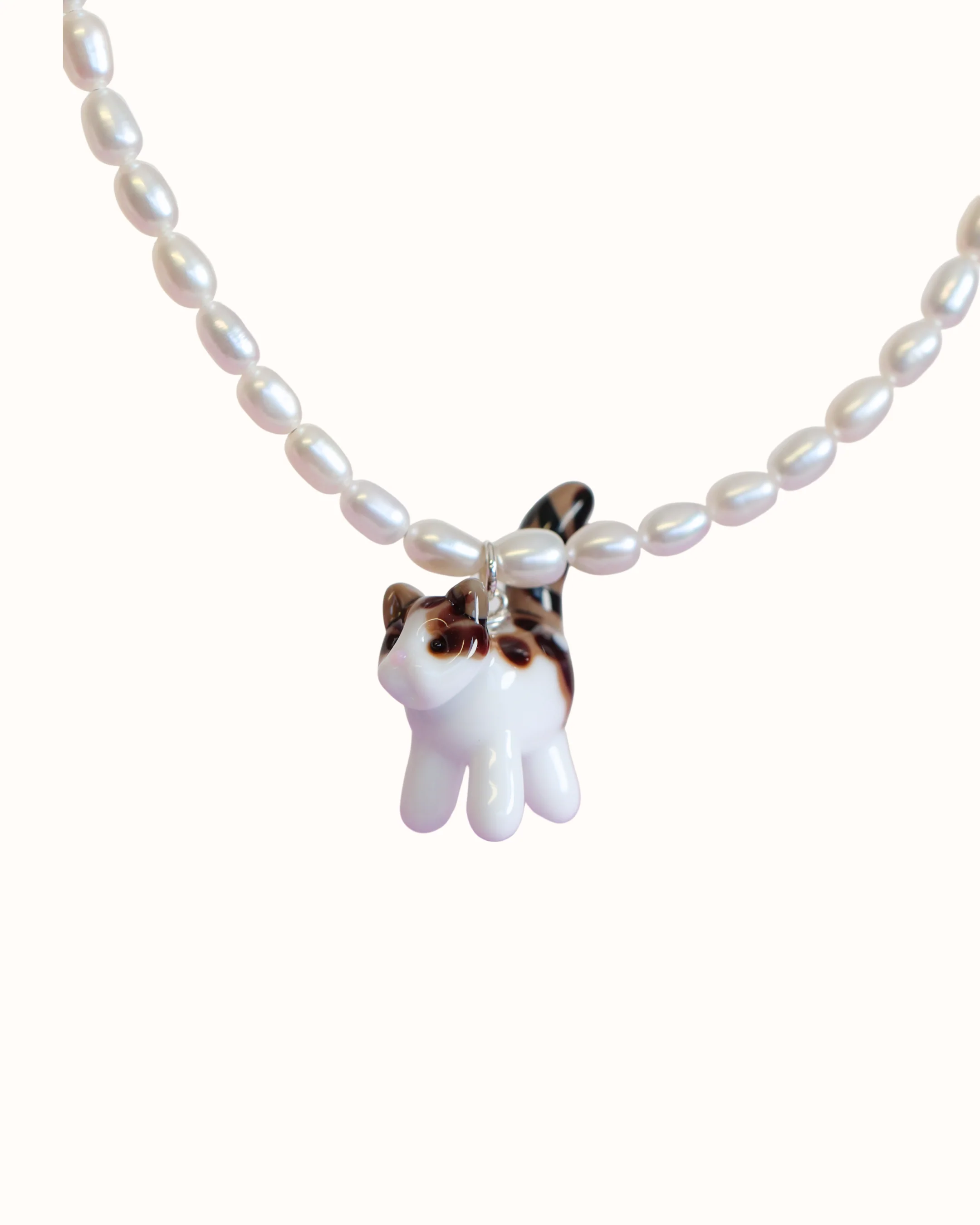 Pearly Kitty Necklace with CUSTOM Kitty *Extended Pre-Order 22-26 weeks - Limited Slots Available* - Image 4