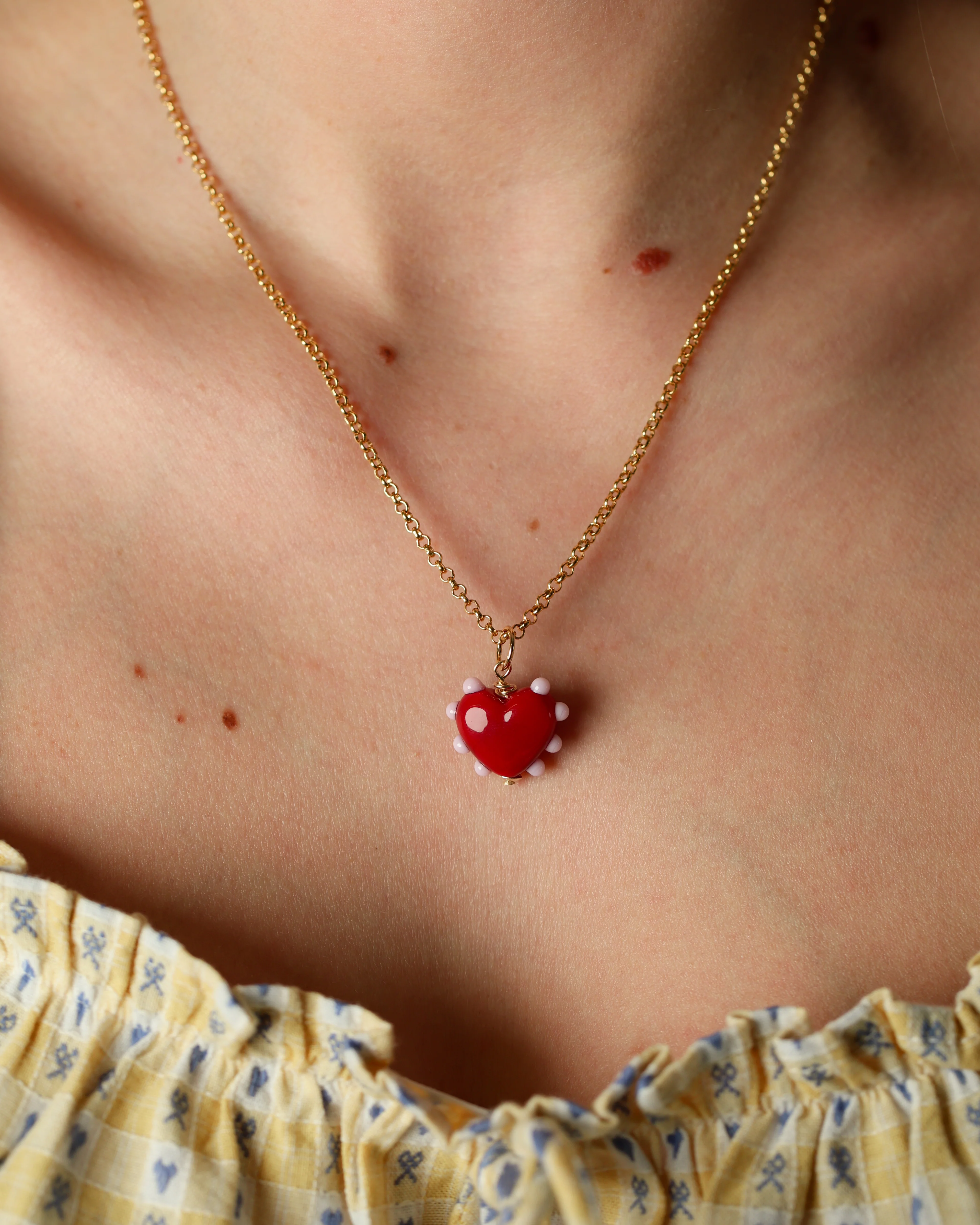 Scarlett Heart Charm Necklace