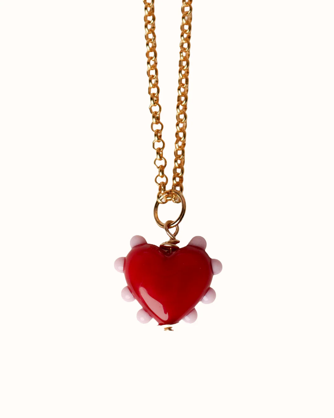 Scarlett Heart Charm Necklace - Image 2