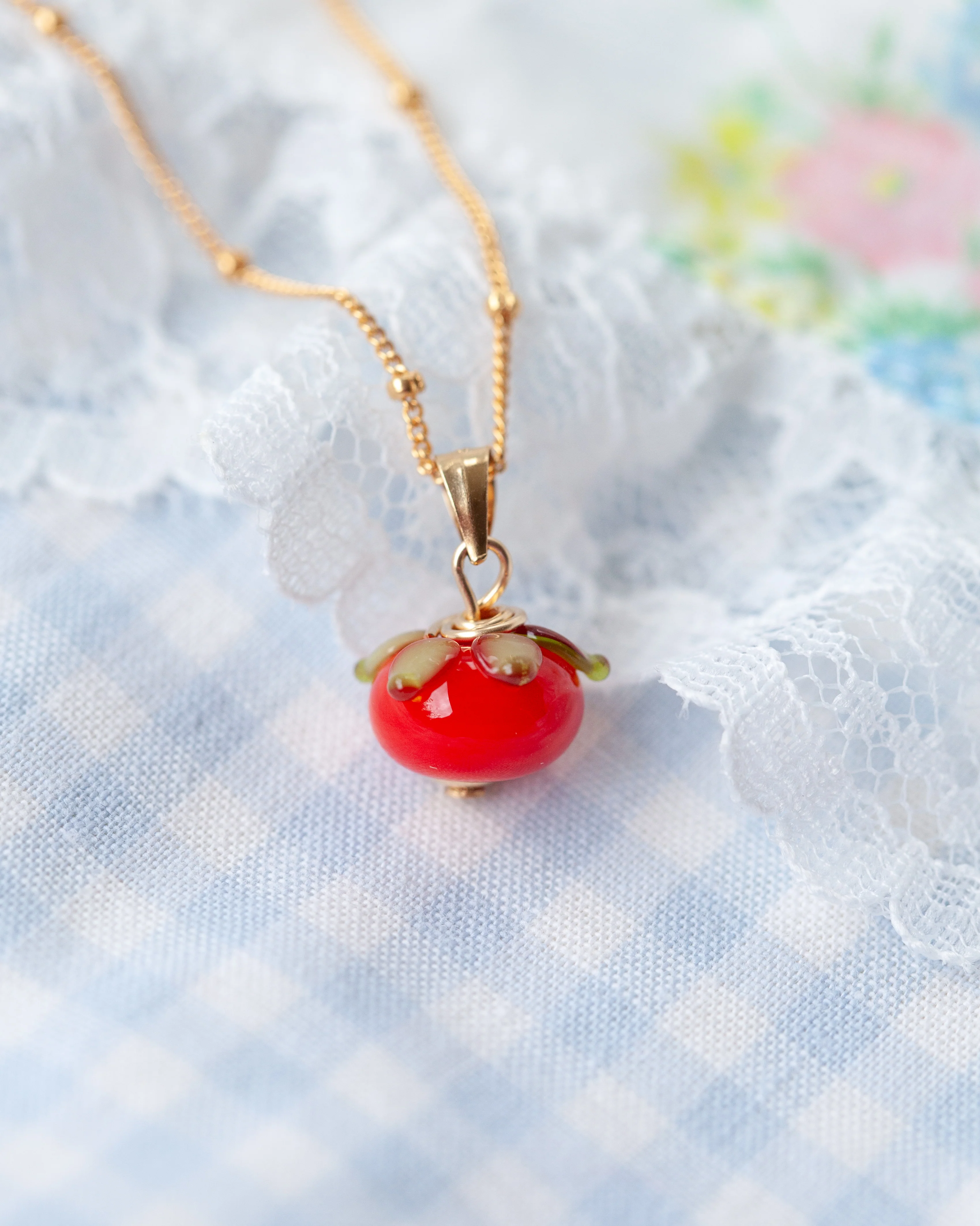 Tomato Charm Necklace - Image 2